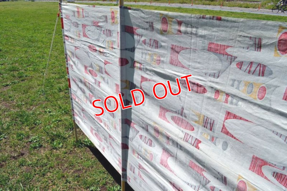 画像4: ５０ｓヴィンテージコットン陣幕/アトミック柄 (4)