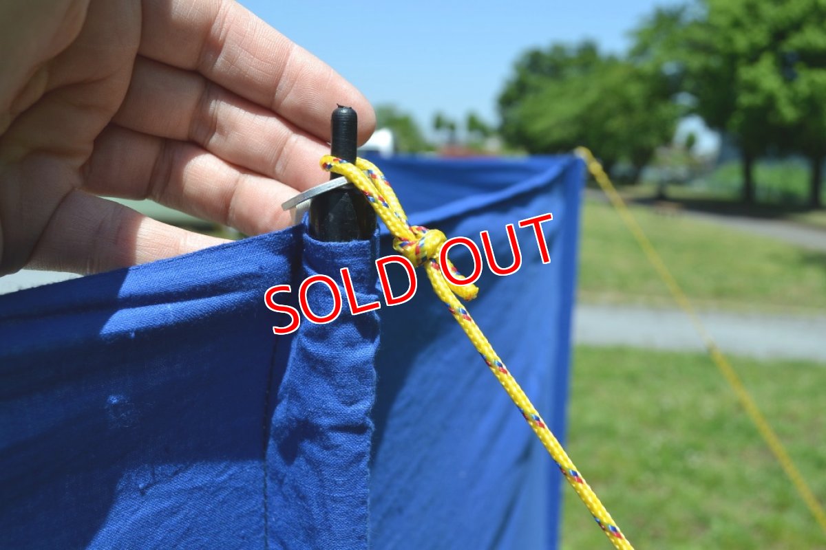 画像2: ヴィンテージコットン陣幕/ブルー　オランダ製 (2)