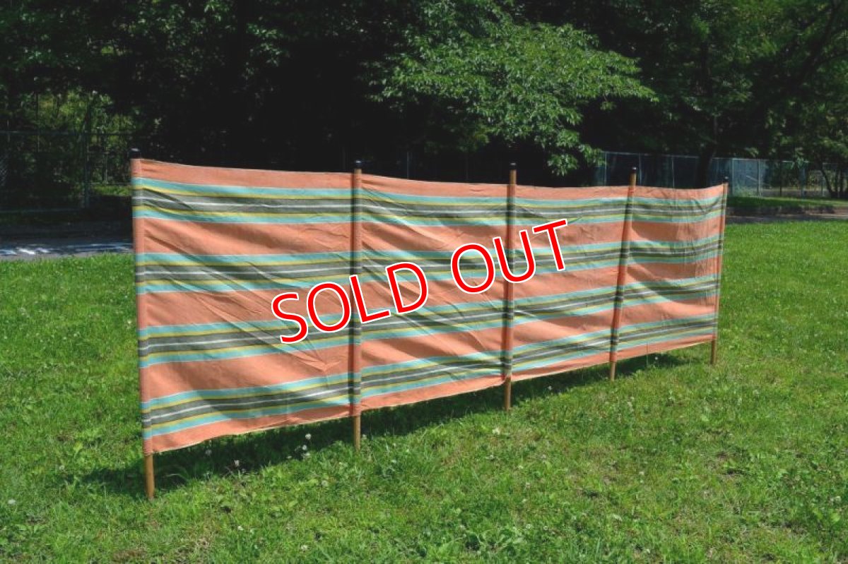 画像2: ６０ｓヴィンテージコットン陣幕オレンジ (2)