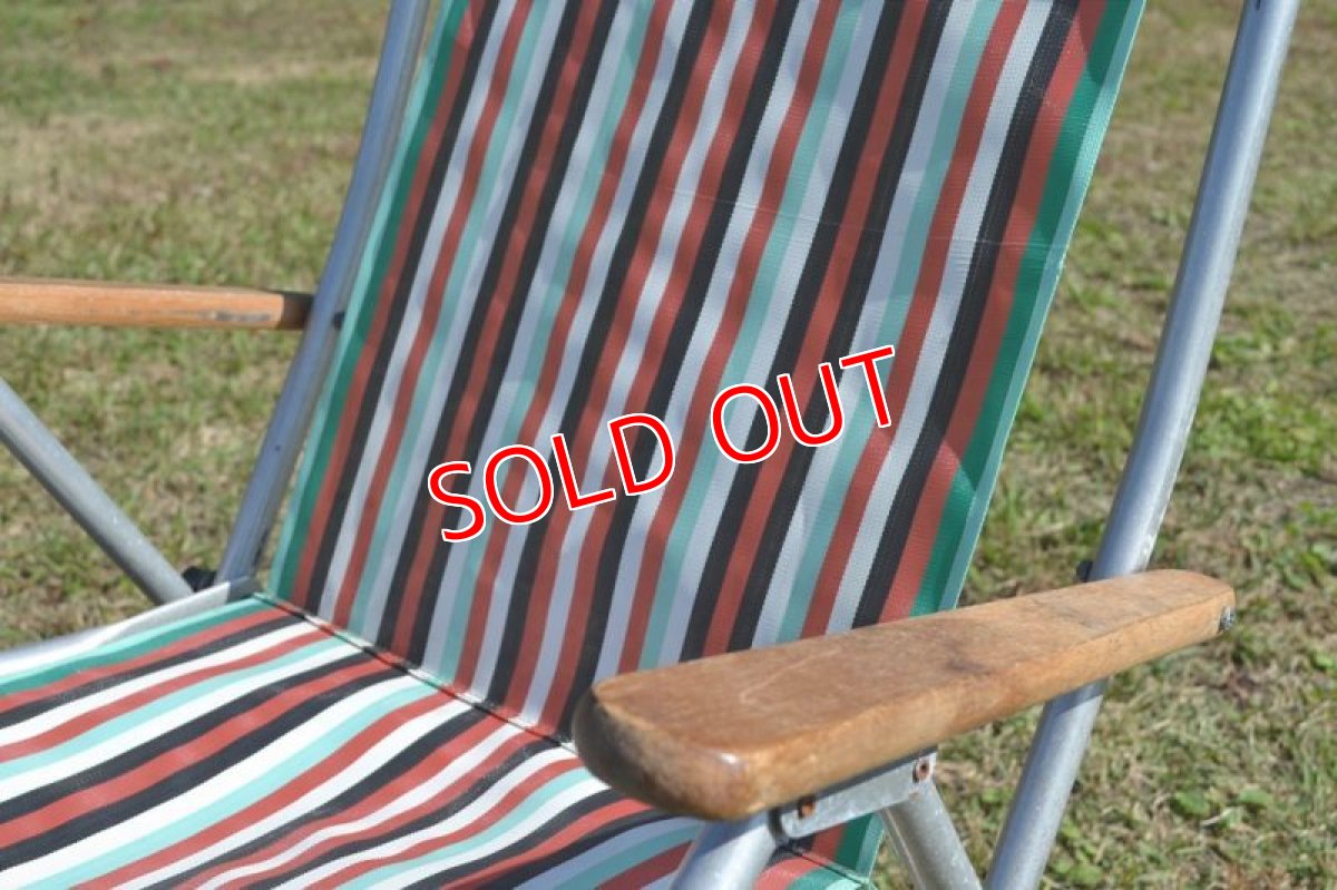 画像4: ナイロンストライプ・ピクニックチェアE (4)