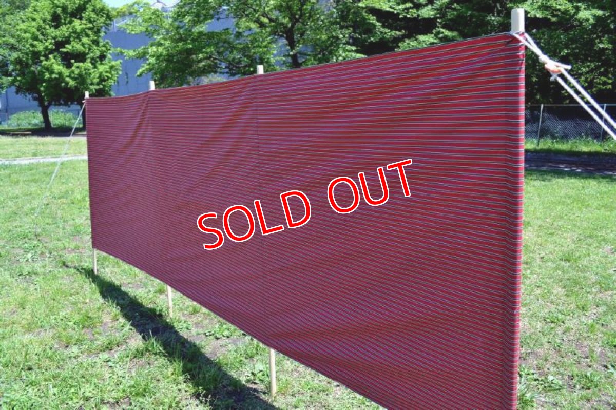 画像2: ６０ｓヴィンテージコットン陣幕/ブリティッシュボーダー (2)