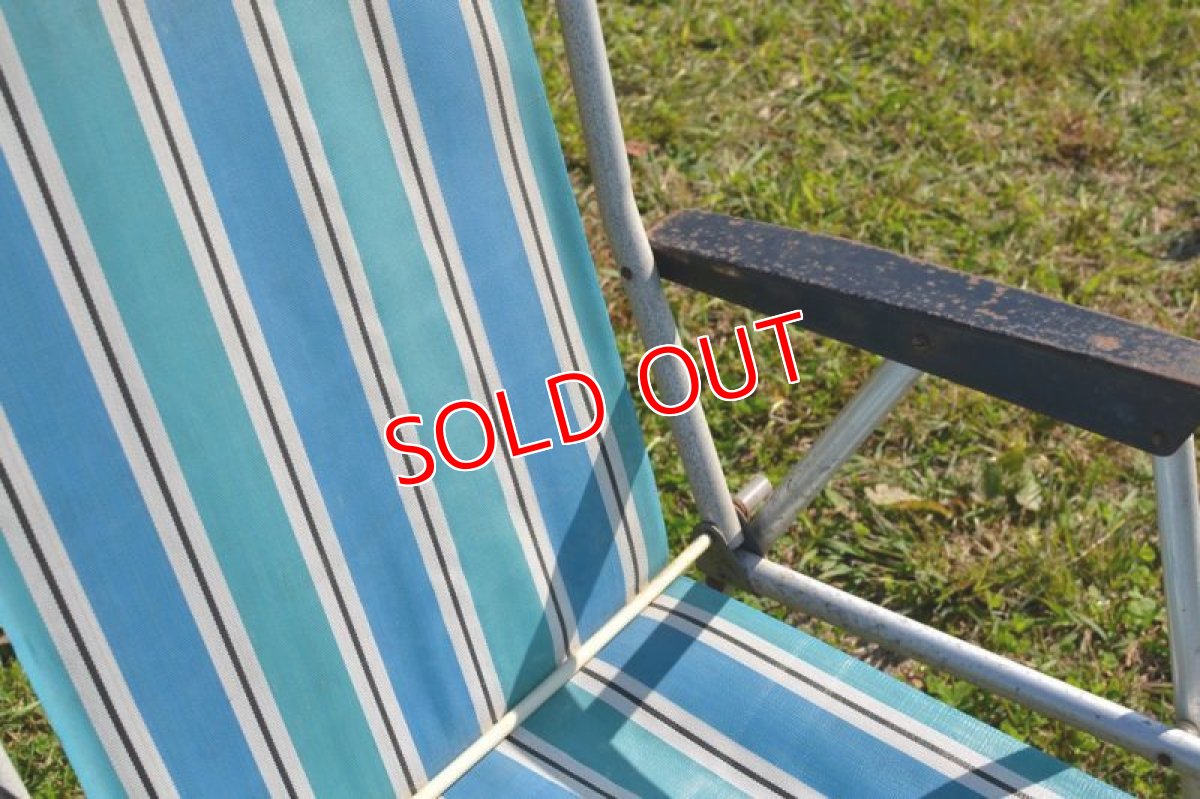 画像4: ナイロンストライプ・ピクニックチェアB (4)