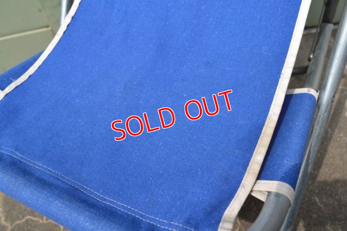 画像3: ブルーコットン・フォールディングチェア (3)