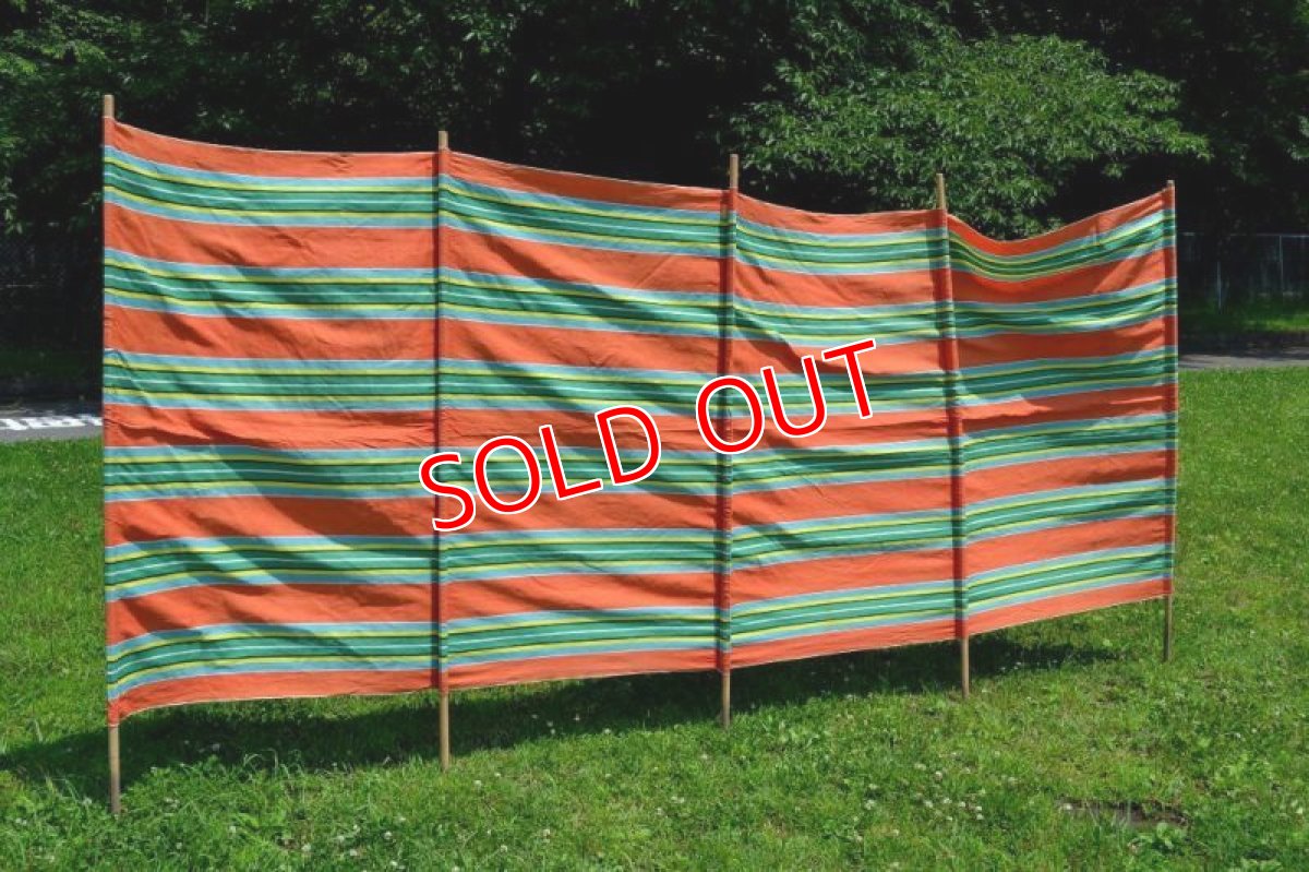 画像2: ６０ｓヴィンテージコットン陣幕オレンジＬＬ (2)