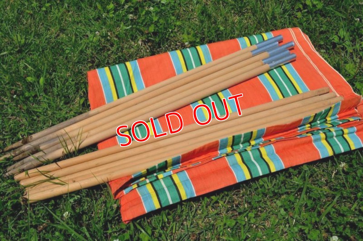 画像4: ６０ｓヴィンテージコットン陣幕オレンジＬＬ (4)