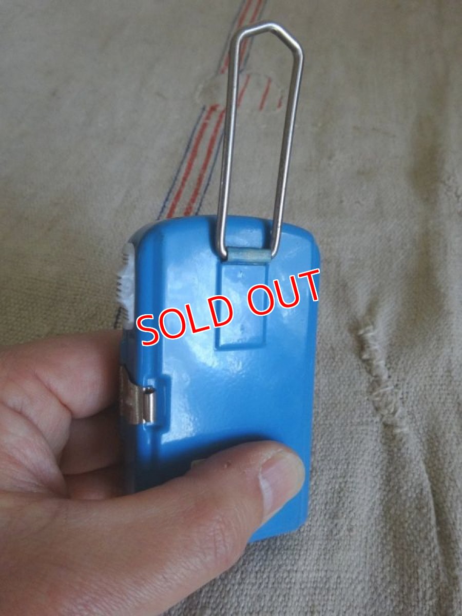 画像3: フランス製Ｔｉｎフラッシュライト/ブルー (3)