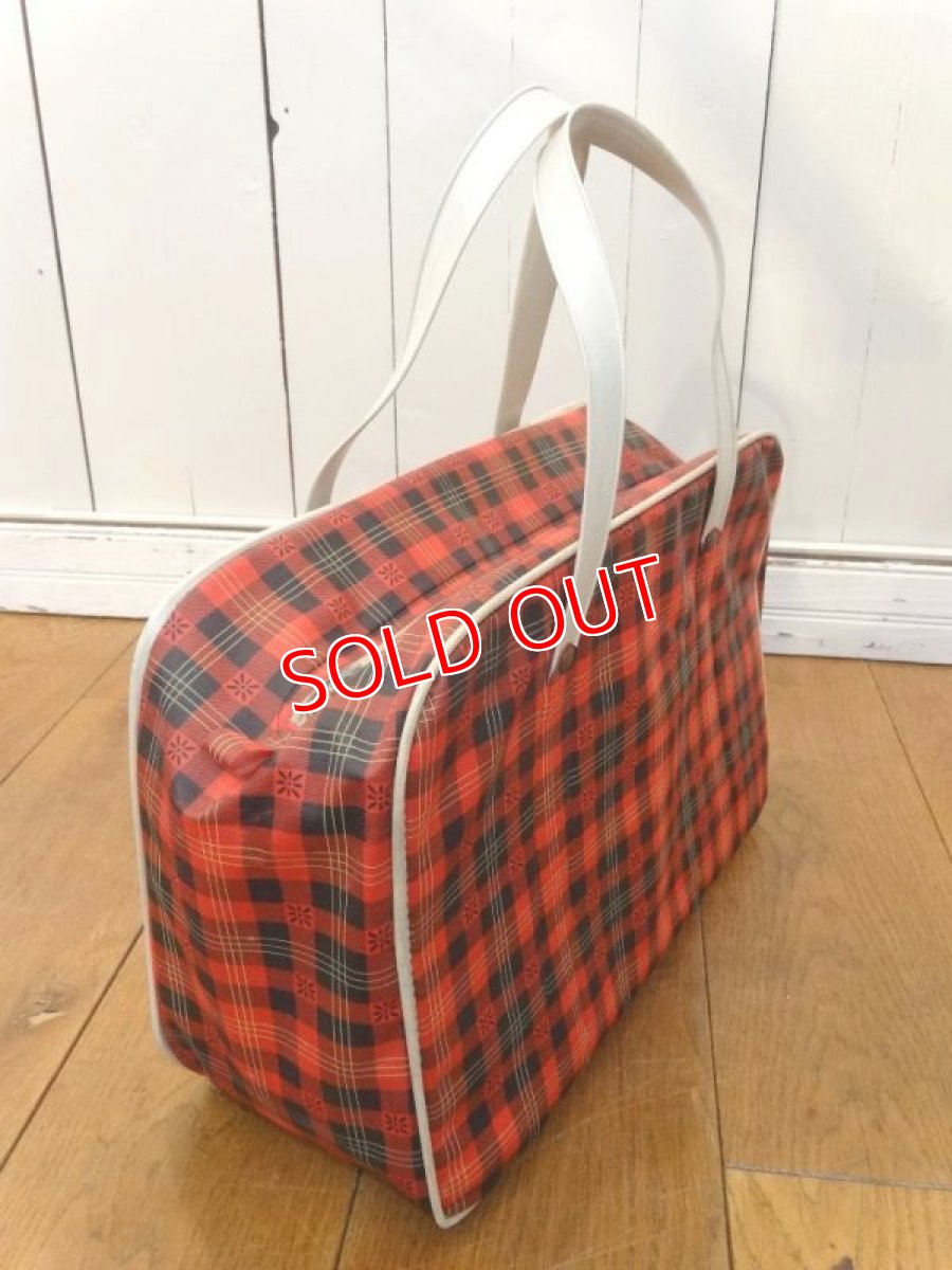 画像2: レトロチェック・ビニールバッグ (2)