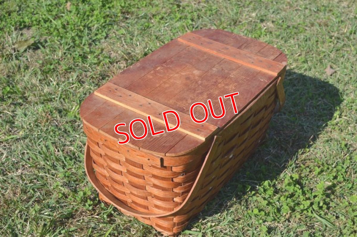 画像2: USピクニックバスケット/カトラリーボックス付 (2)