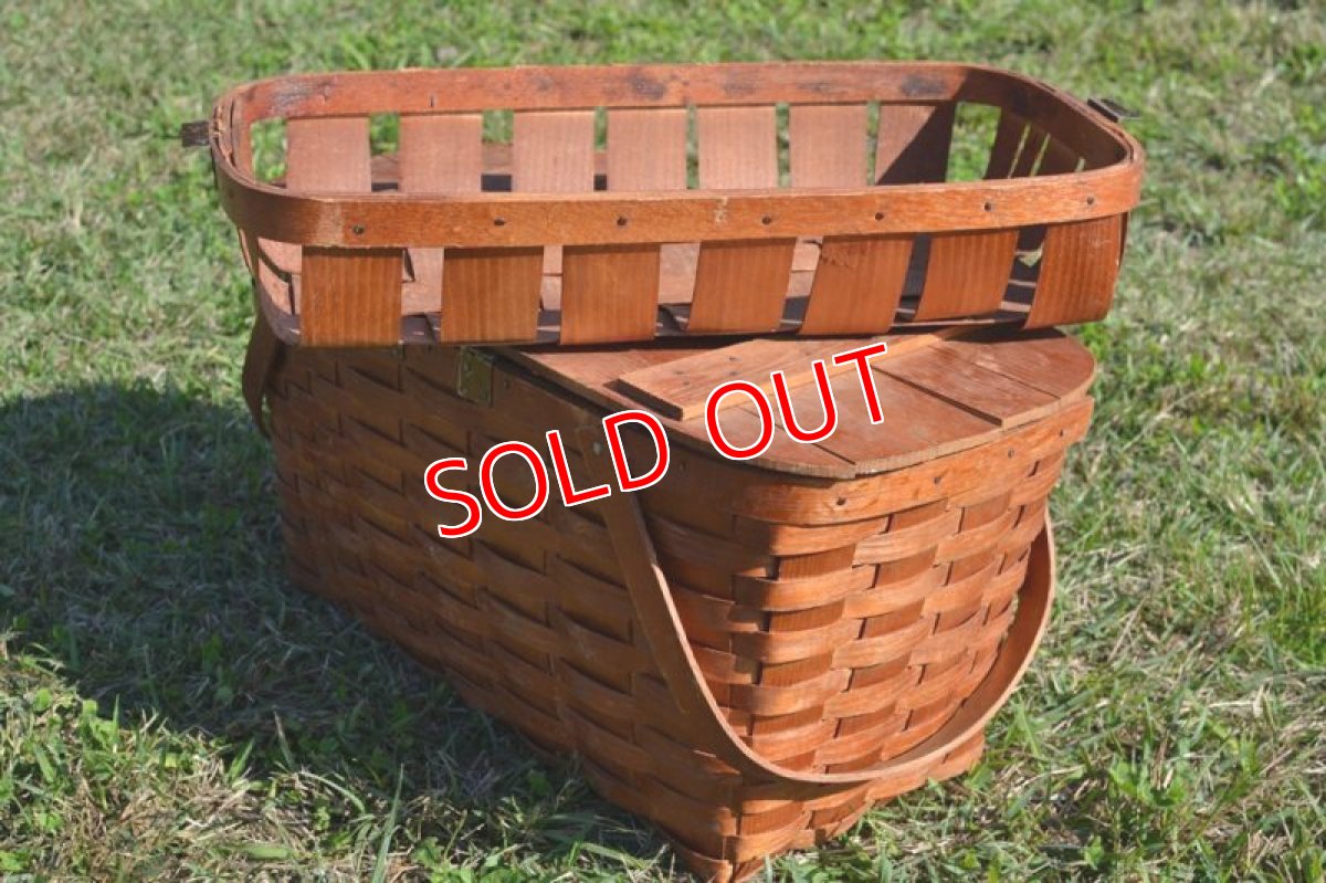 画像4: USピクニックバスケット/カトラリーボックス付 (4)