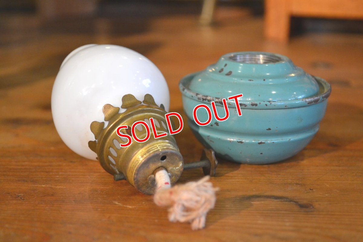 画像4: ケリーランプ/エメラルドグリーン×ミルクガラス (4)