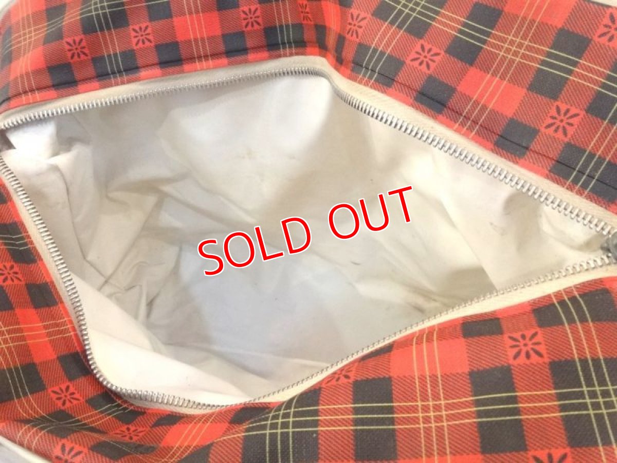 画像3: レトロチェック・ビニールバッグ (3)