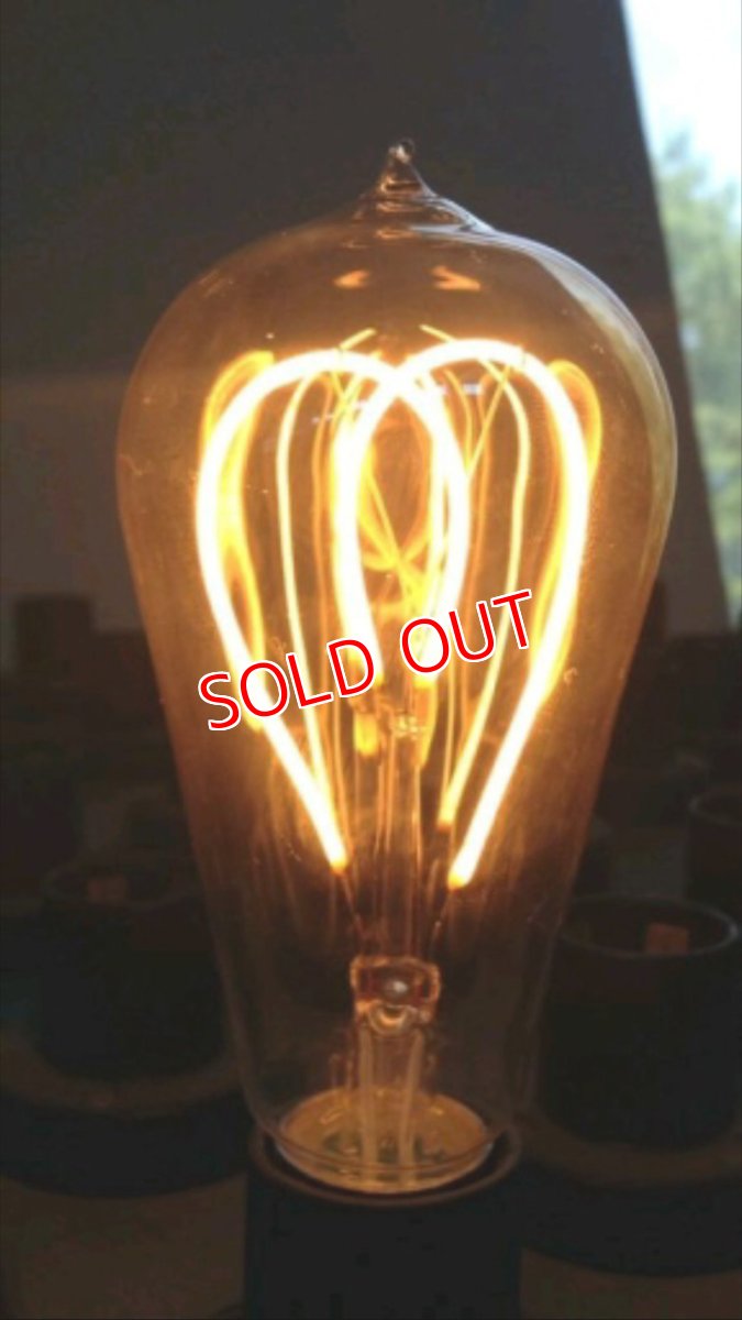 画像2: エジソン型LED電球/ナシ型ハートフィラメント (2)