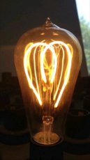 画像2: エジソン型LED電球/ナシ型ハートフィラメント (2)
