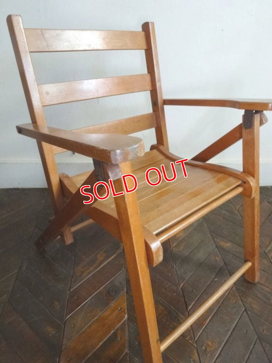 画像3: 木製フォールディングチャイルドチェア (3)