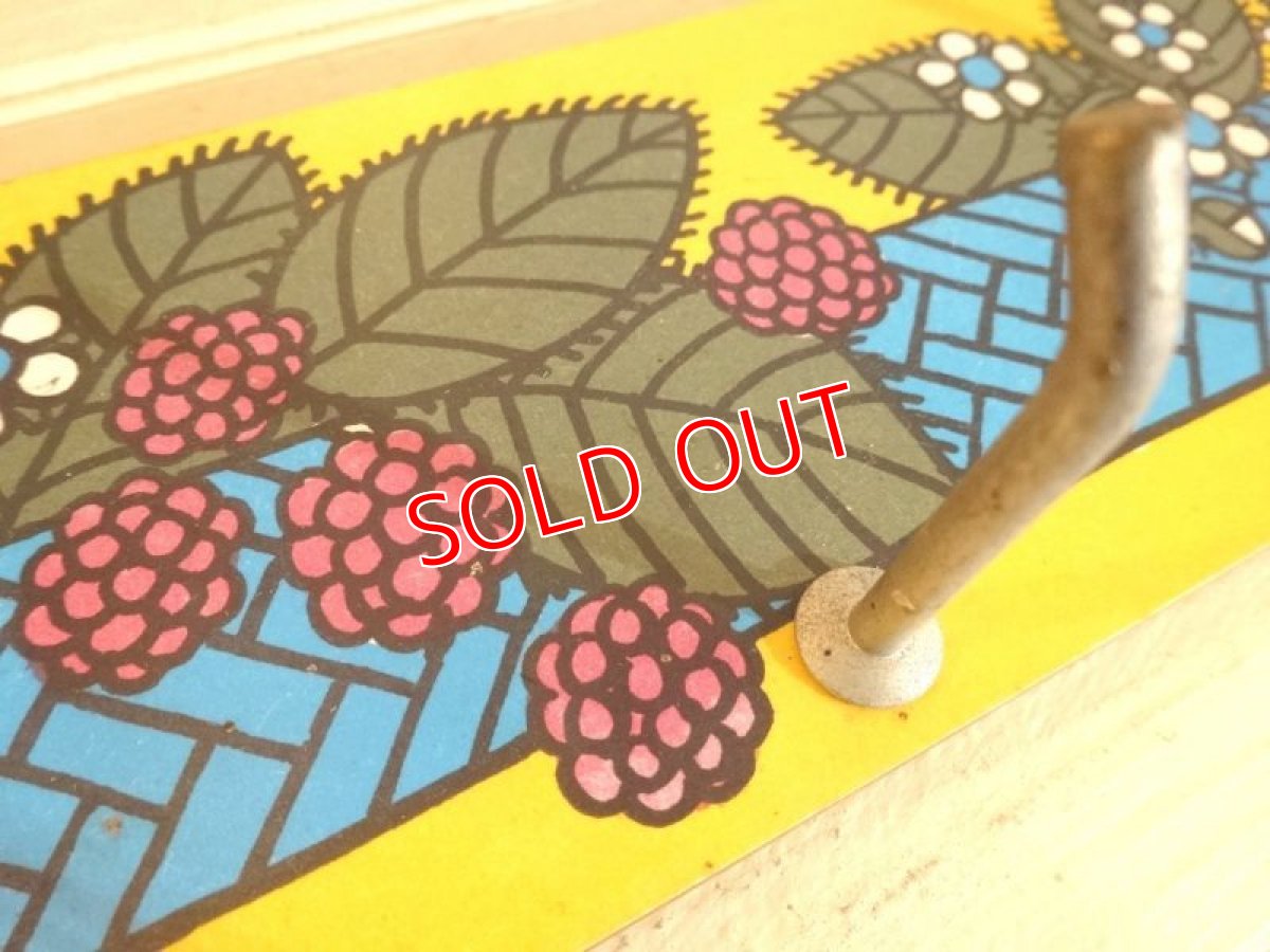 画像2: ウッドハンガー/ブルーベリープリント (2)