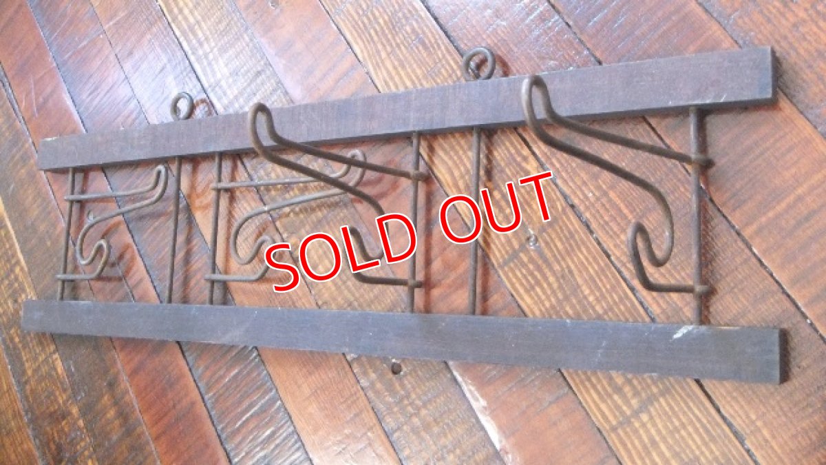 画像3: 折畳み/ウッド×ワイヤーコートハンガー (3)