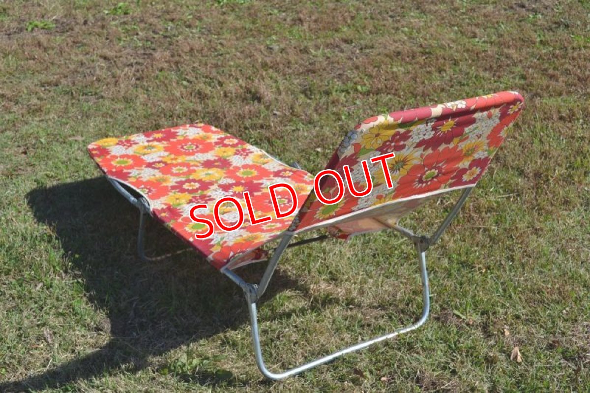 画像4: 70ｓレトロフラワー・サンラウンジャー (4)