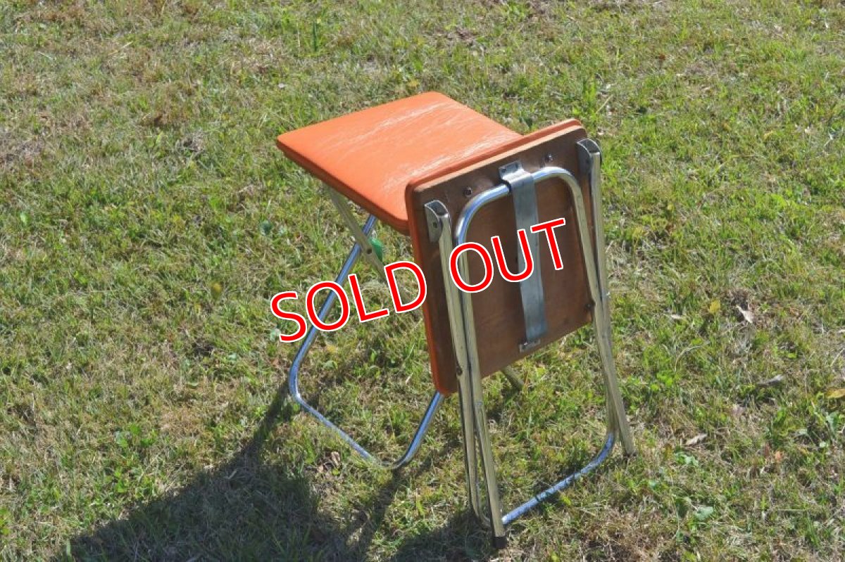 画像4: フォールディングスツール・オレンジ (4)