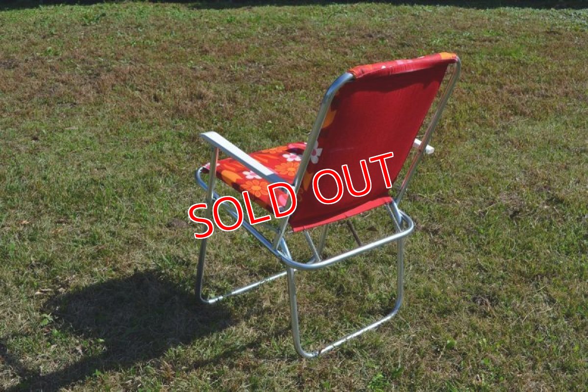 画像4: レトロフラワー・ピクニックチェア (4)