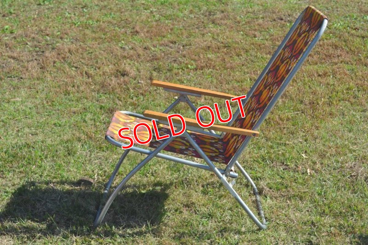 画像3: レトロフラワー・ピクニックチェア (3)