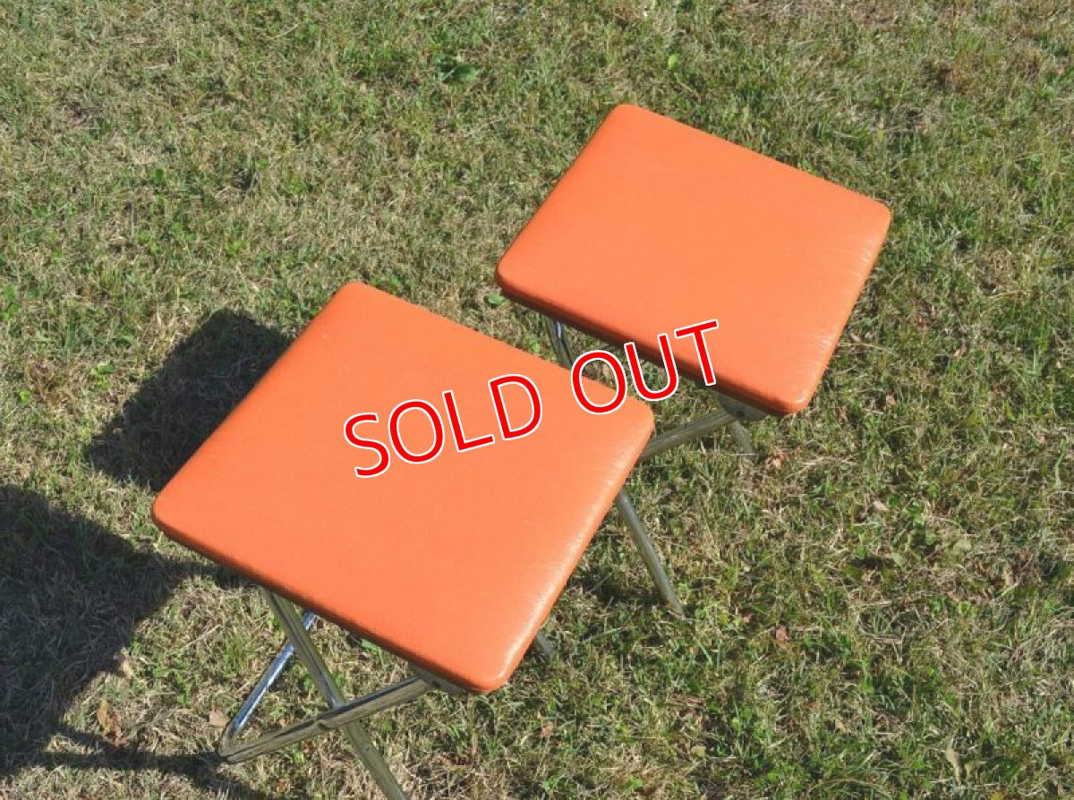 画像3: フォールディングスツール・オレンジ (3)