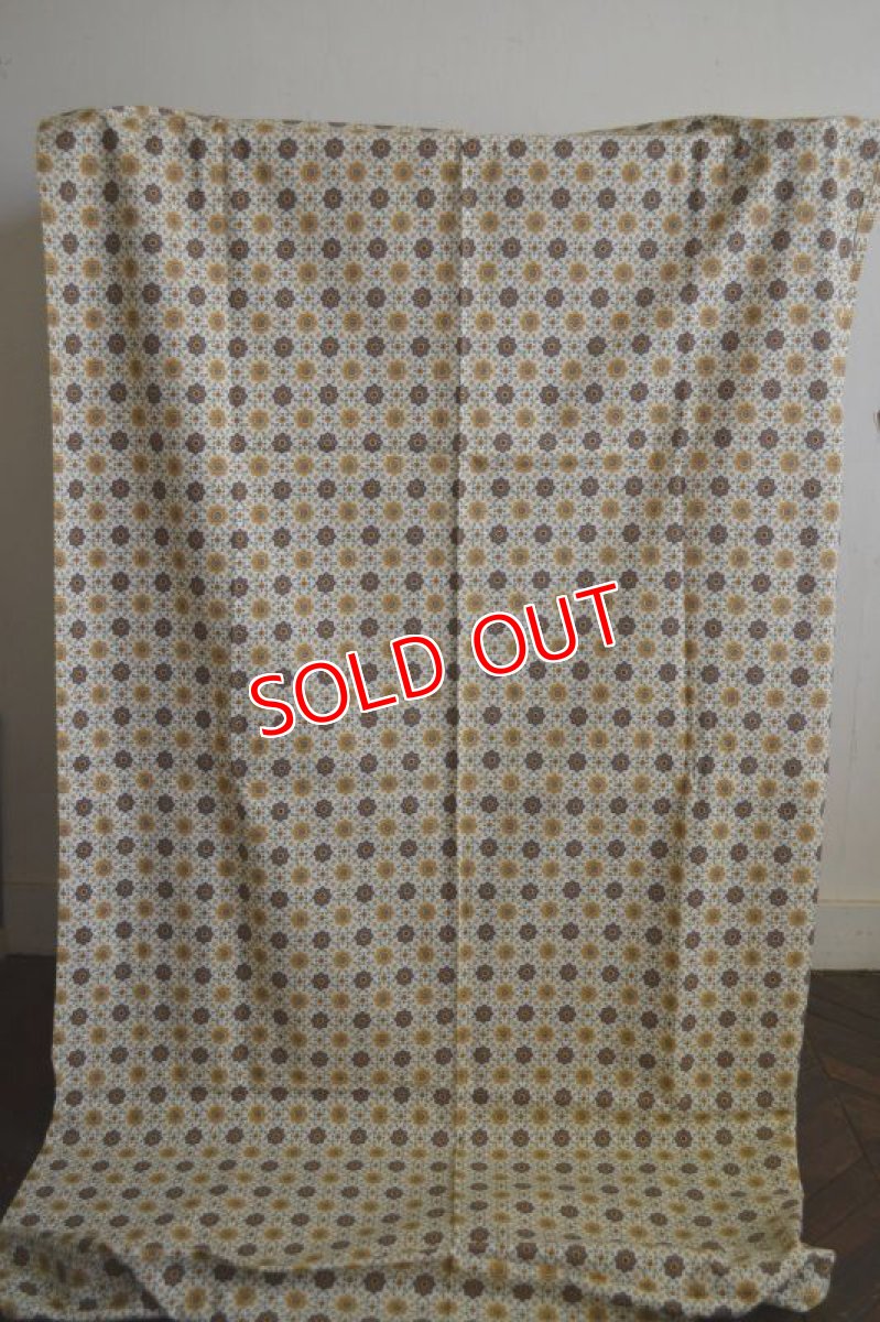 画像6: 70ｓヴィンテージ・レトロフラワー/小花ブラウン系 (6)