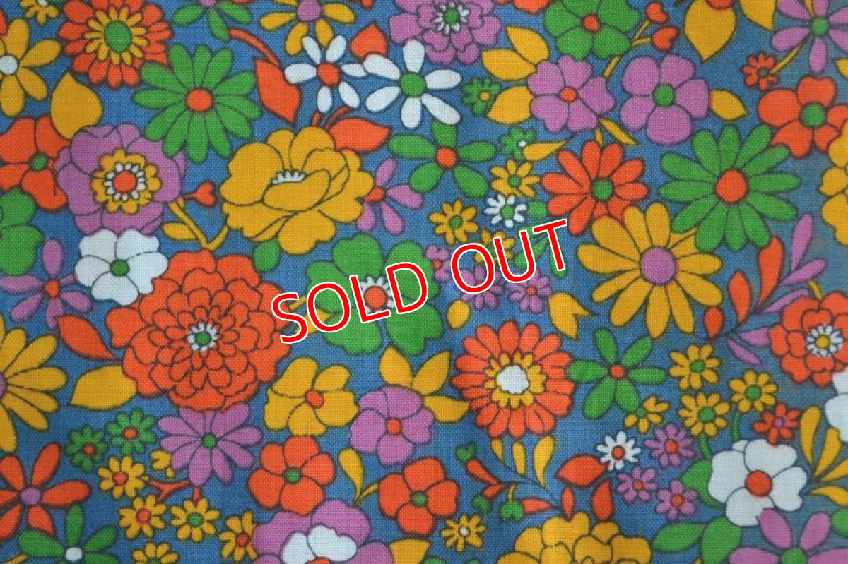 画像5: 70ｓヴィンテージ・レトロフラワー/小花カラフル (5)