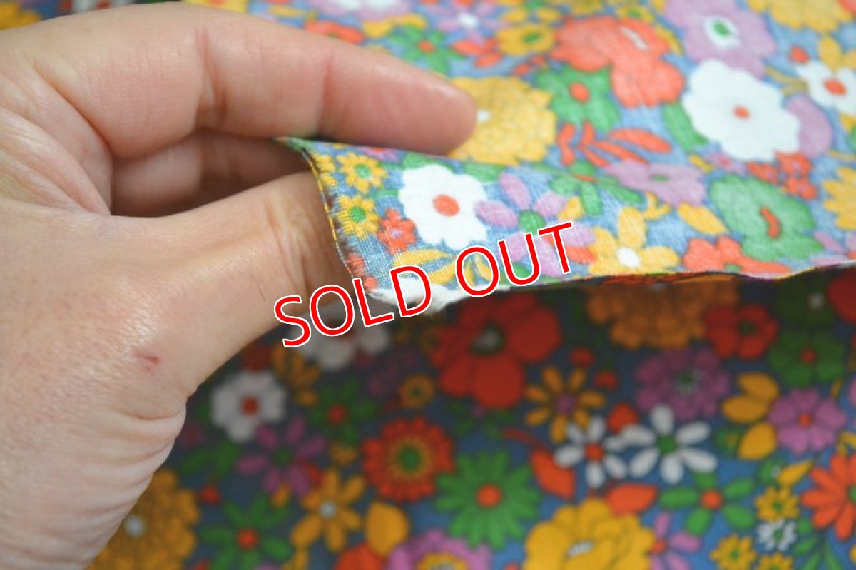 画像4: 70ｓヴィンテージ・レトロフラワー/小花カラフル (4)