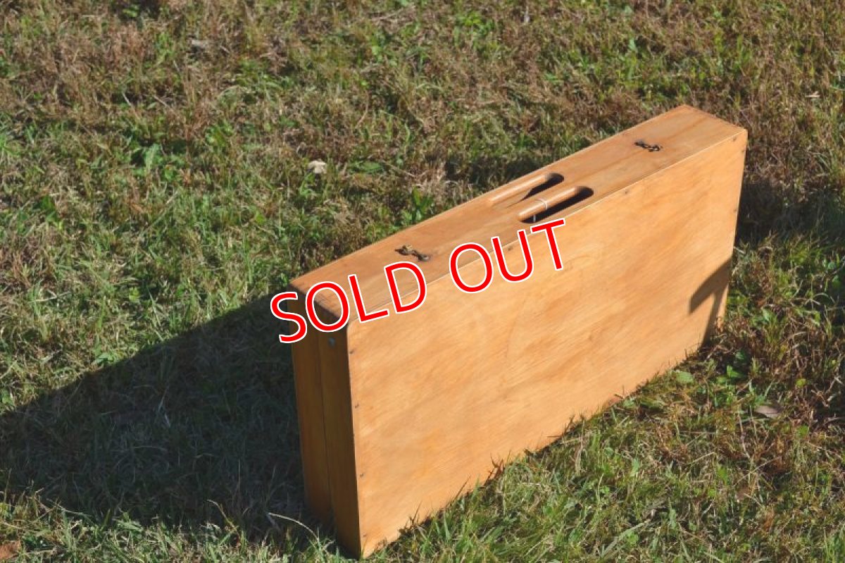 画像5: ５０s木製ピクニックローテーブル (5)