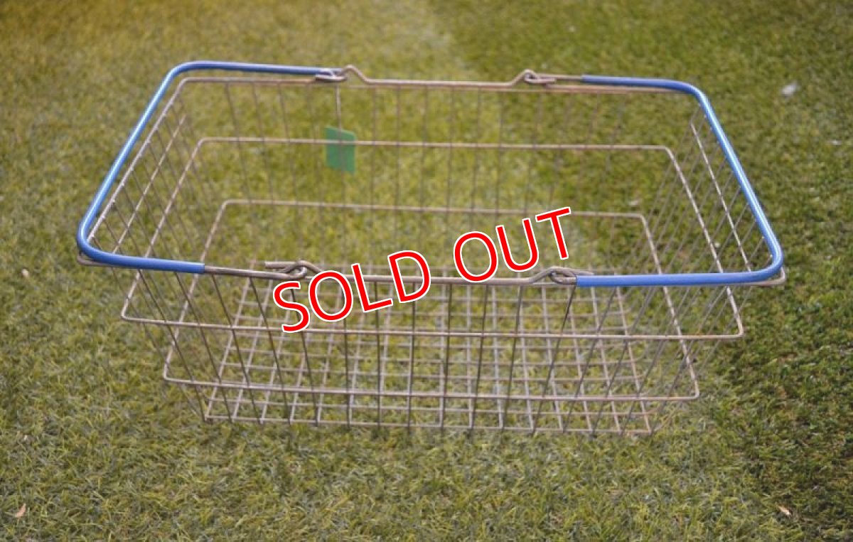 画像2: UK60sヴィンテージワイヤーバスケット (2)