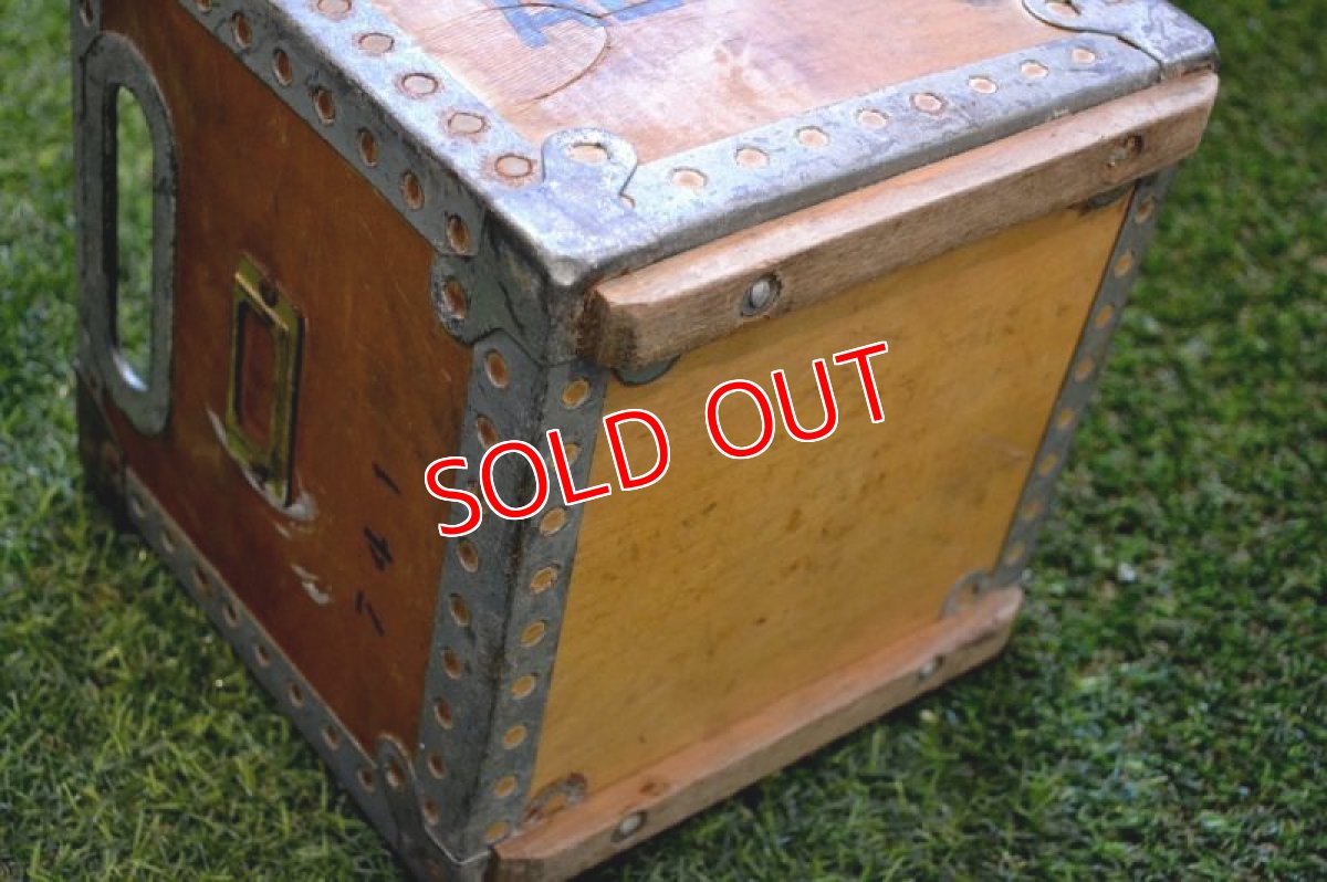 画像7: 木製鉄枠　クレート (7)