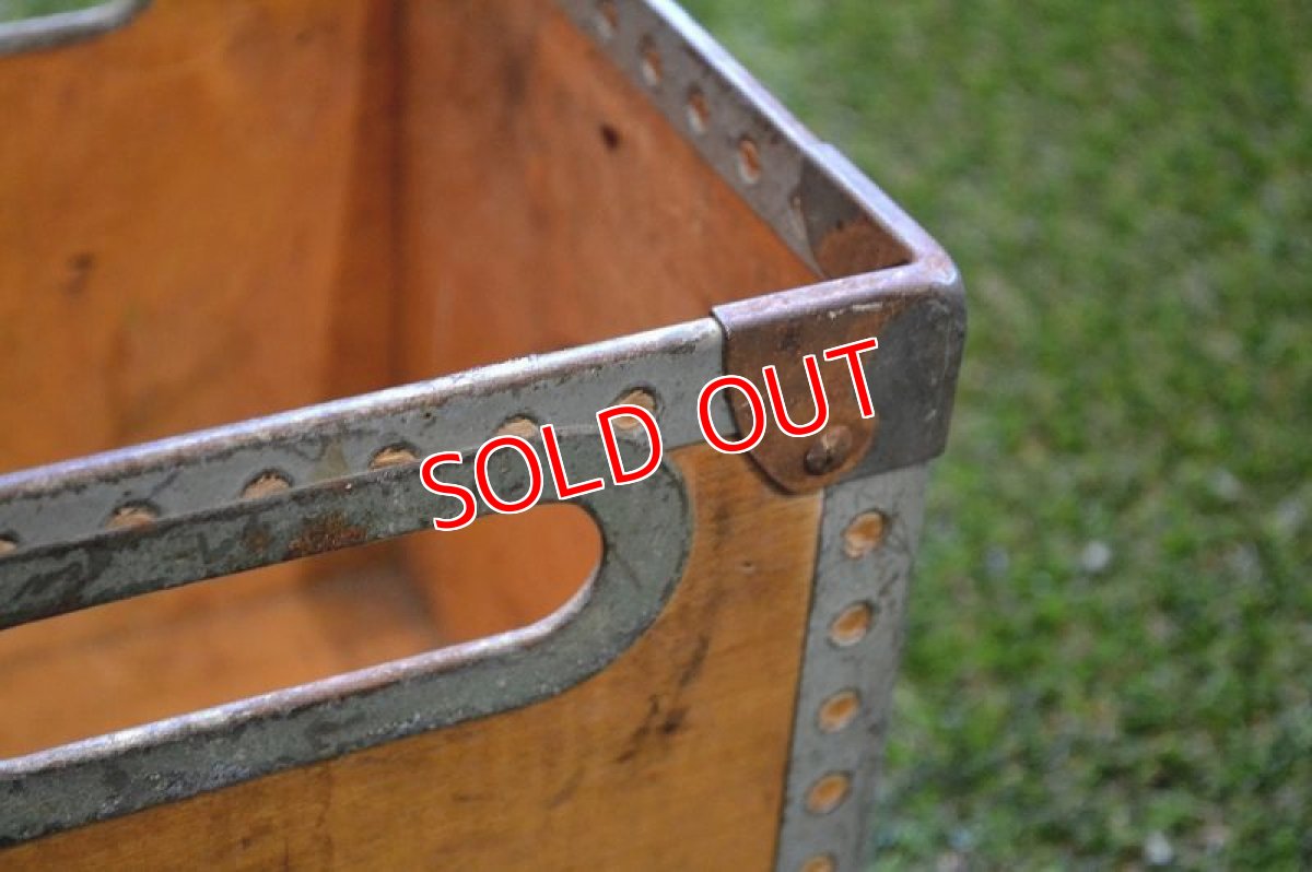 画像5: 木製鉄枠　クレート (5)