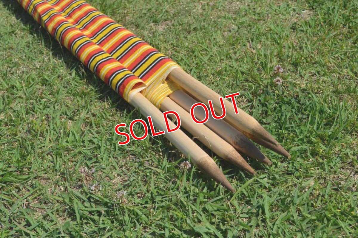 画像9: ヴィンテージ・コットン陣幕　レッド/イエロー (9)