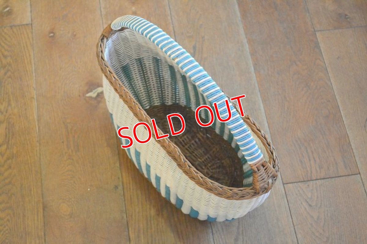 画像6: ６０ｓバスケット/ホワイト×ブルー (6)