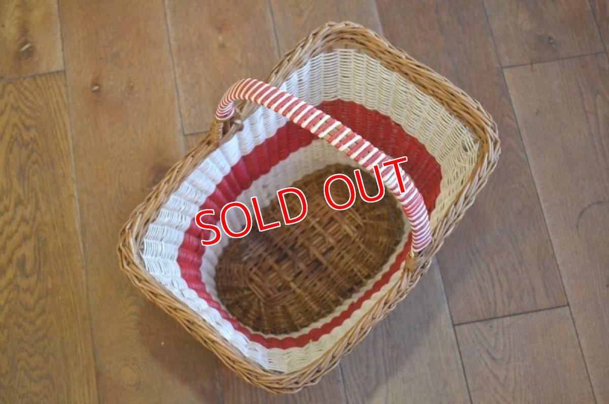 画像6: ６０ｓバスケット/ホワイト×レッド (6)