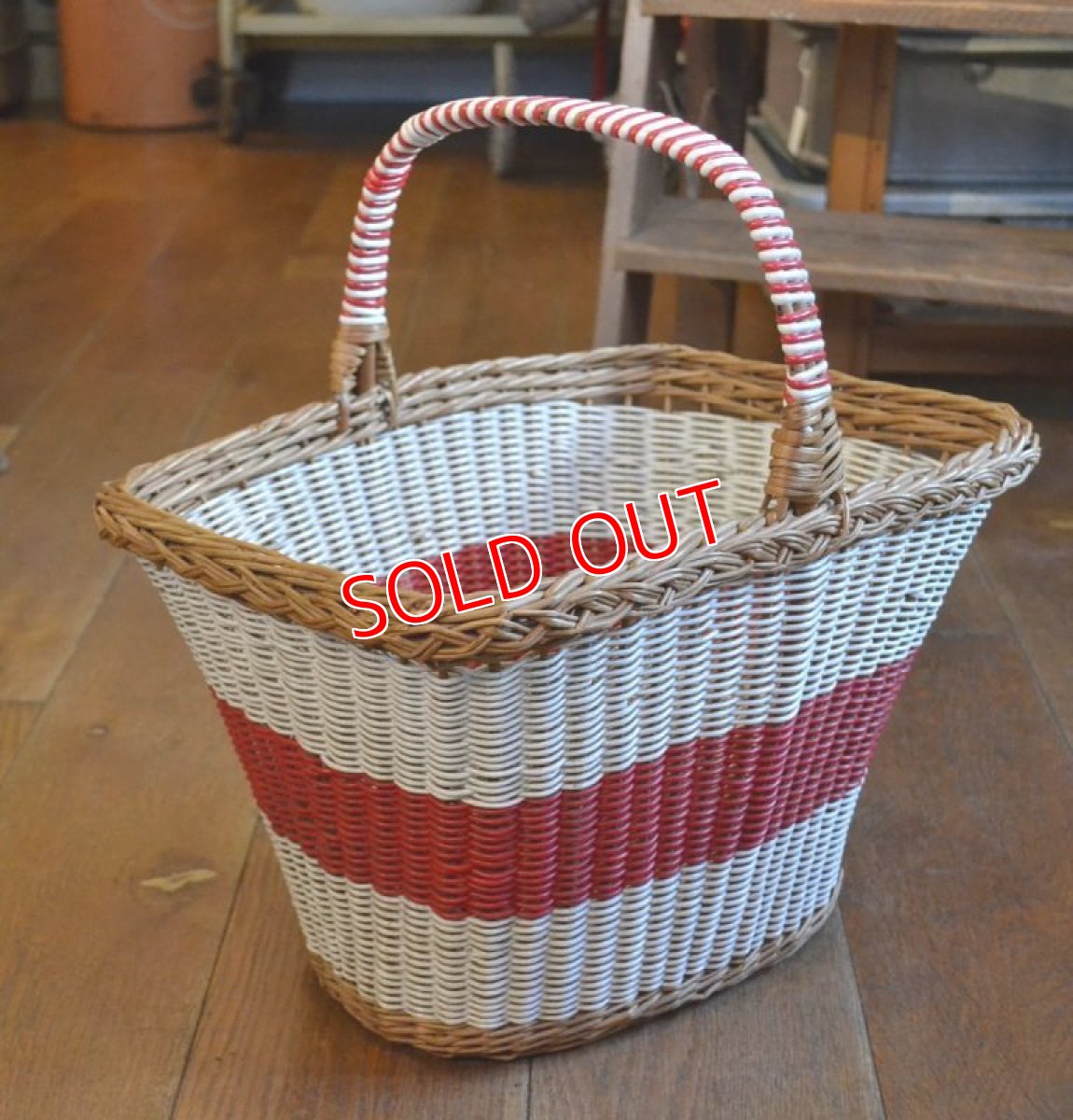 画像2: ６０ｓバスケット/ホワイト×レッド (2)