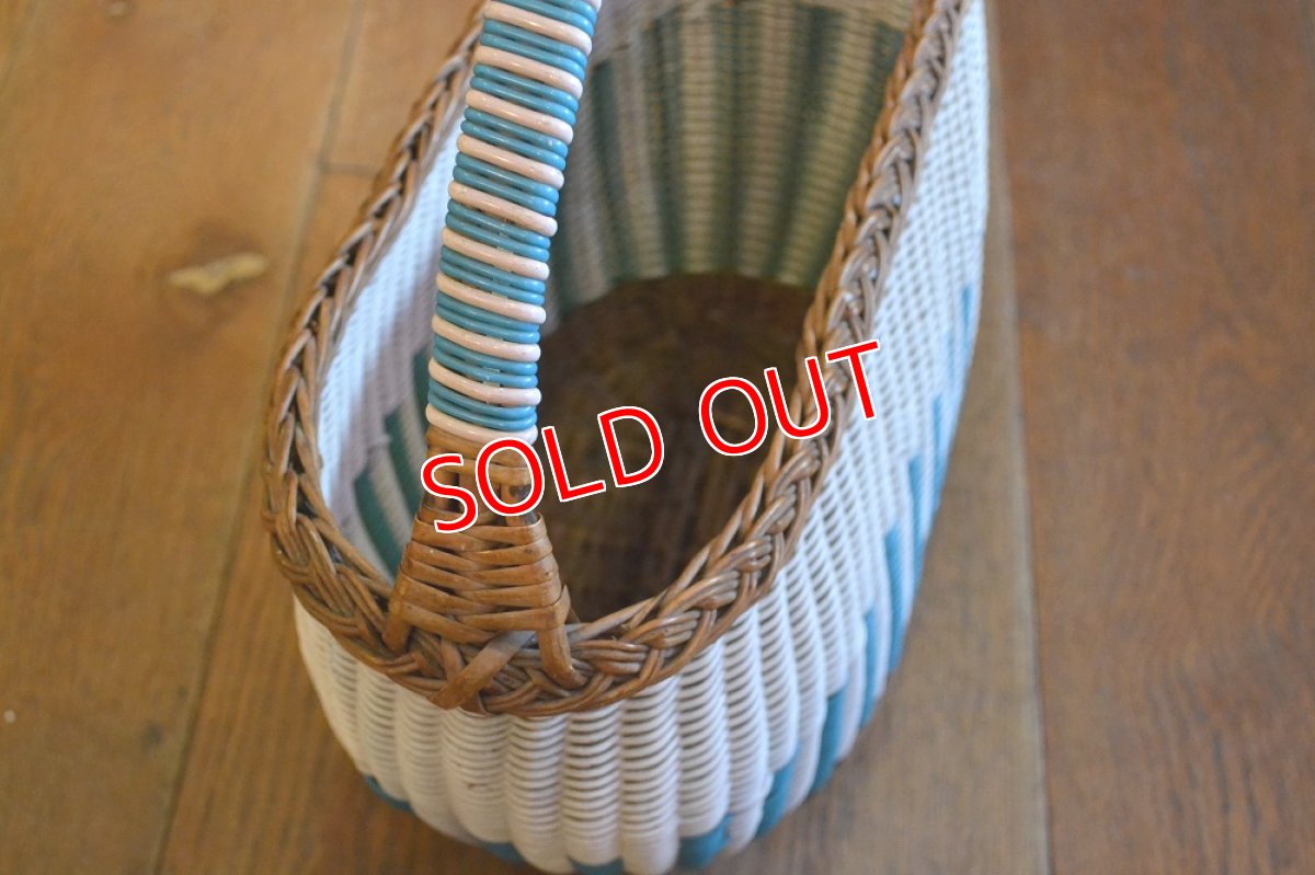 画像4: ６０ｓバスケット/ホワイト×ブルー (4)