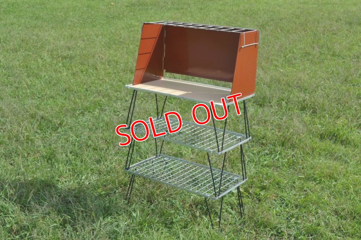 画像2: ヴィンテージキャンプキッチン/ブラウン×シルバー (2)