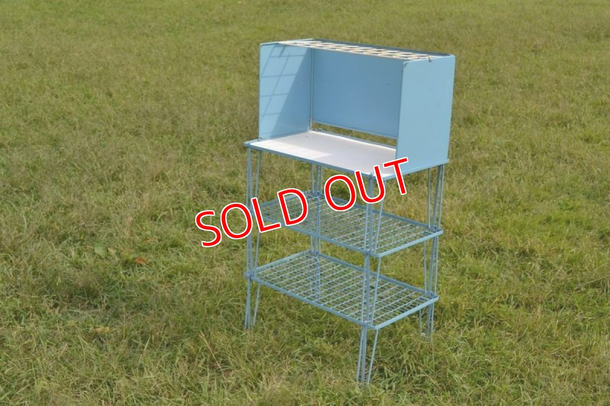 画像2: ヴィンテージbeanstalk/キャンプキッチン　ブルー (2)