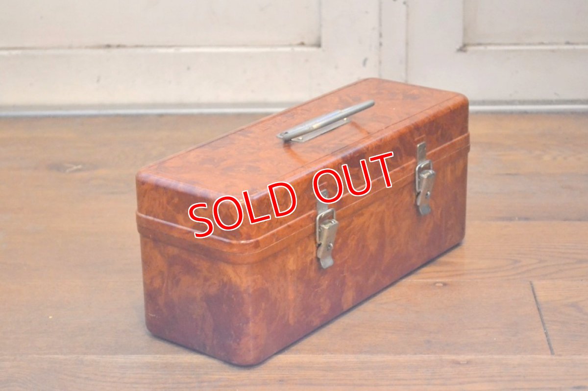 画像2: 50ｓベークライト・マーブル柄ツールボックス (2)