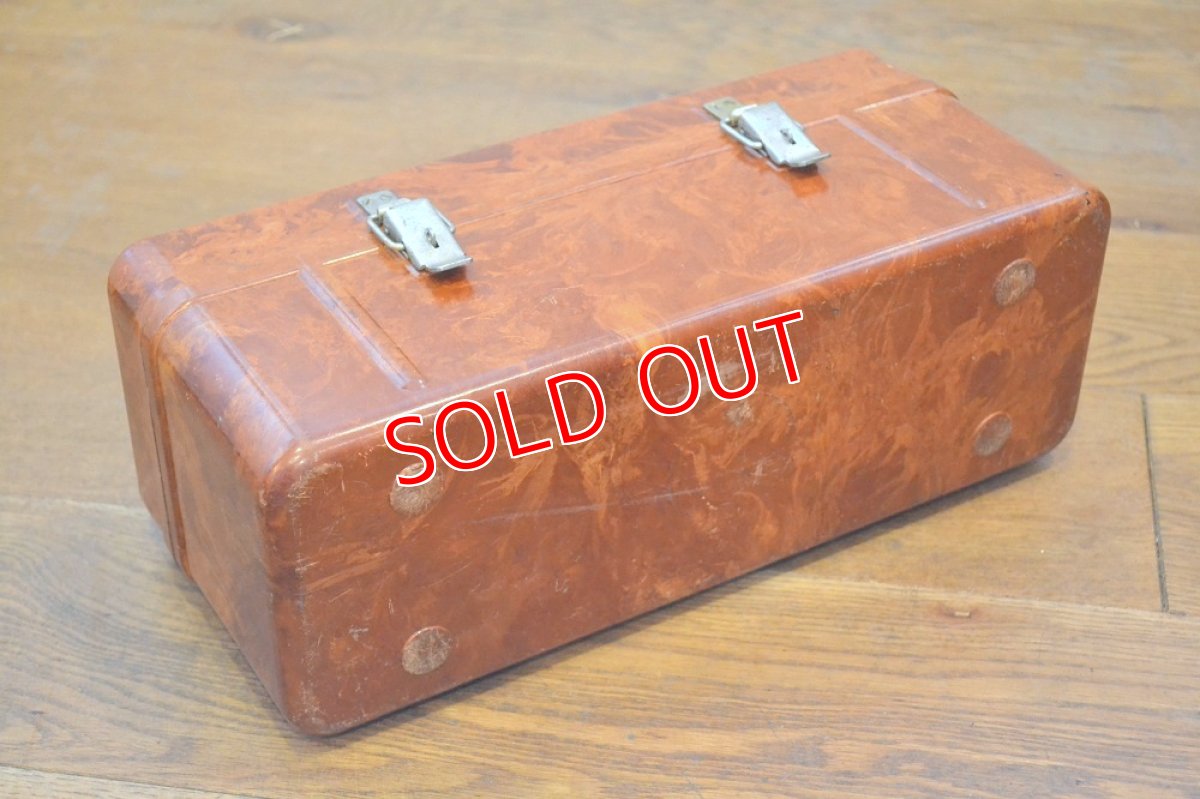 画像9: 50ｓベークライト・マーブル柄ツールボックス (9)