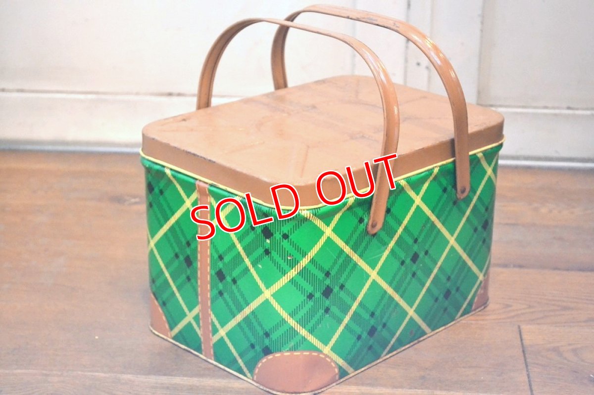 画像2: 60sTinカン　ピクニックバスケット (2)