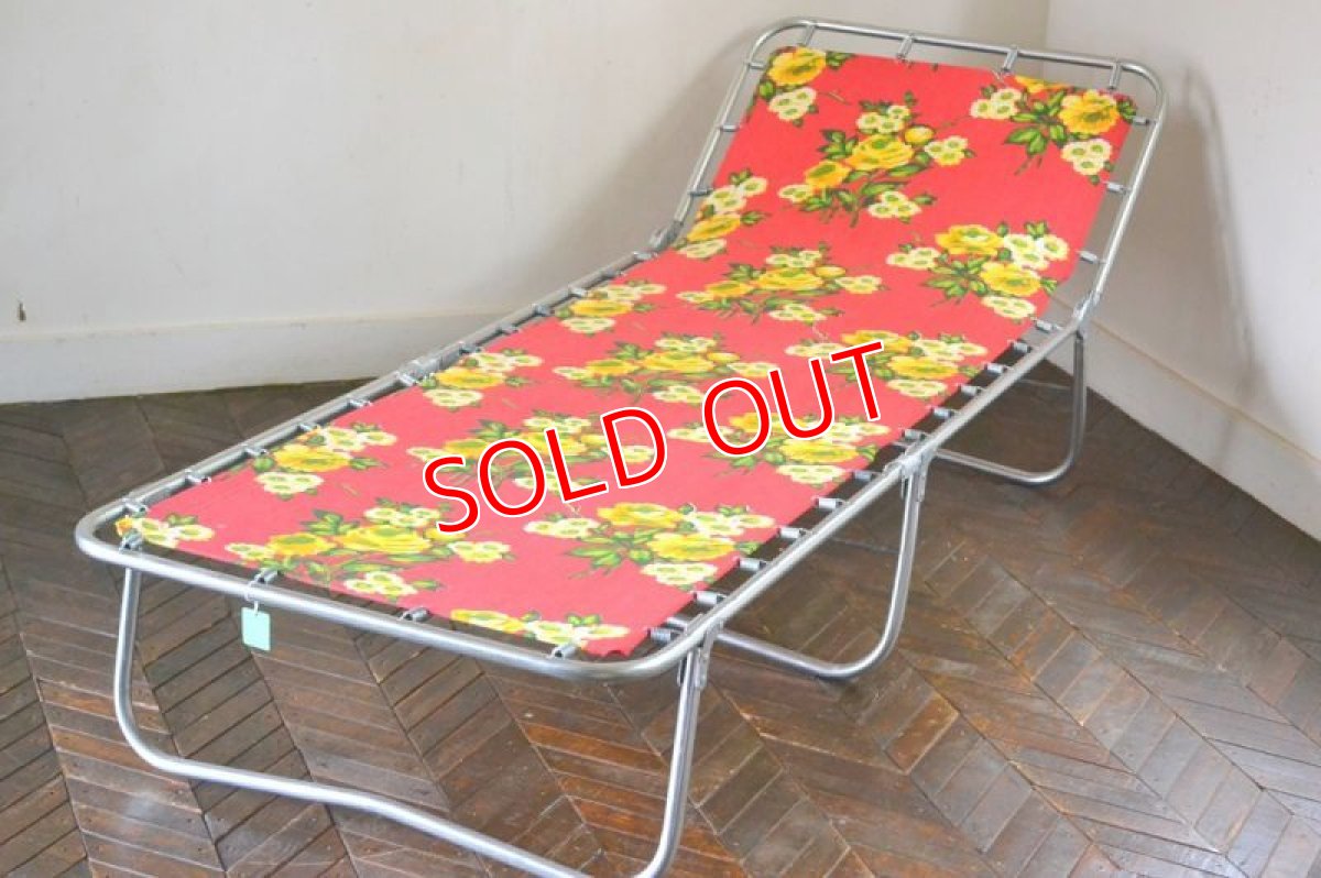 画像2: UK70sサンラウンジャー/レトロフラワー (2)