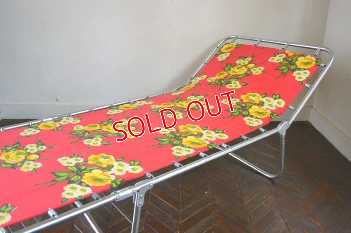 画像5: UK70sサンラウンジャー/レトロフラワー (5)