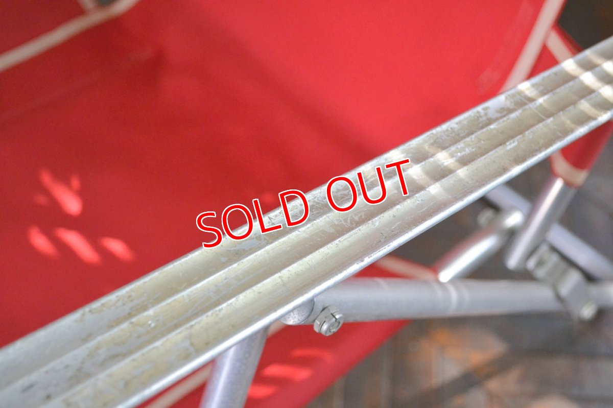 画像7: UK60ｓアジャスタブル・デッキチェア/エアロライトMiami レッド (7)