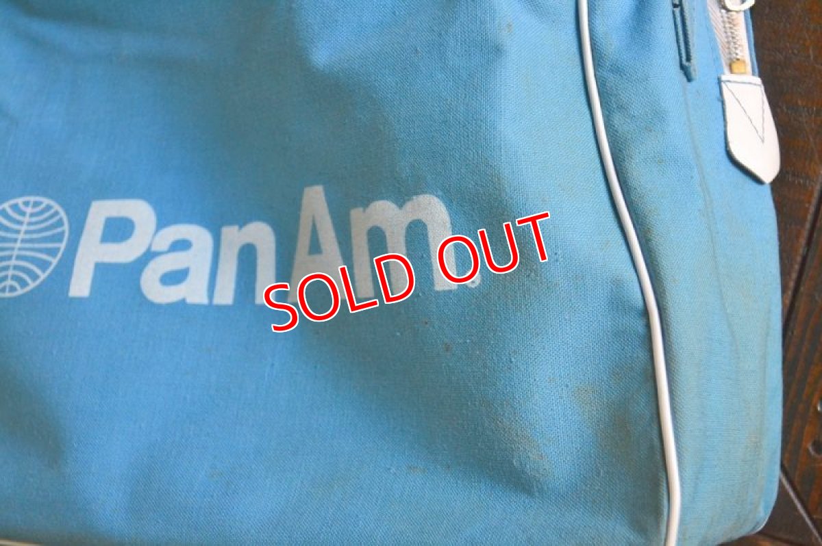 画像10: ヴィンテージPANAMパンナム・エアラインバッグ (10)