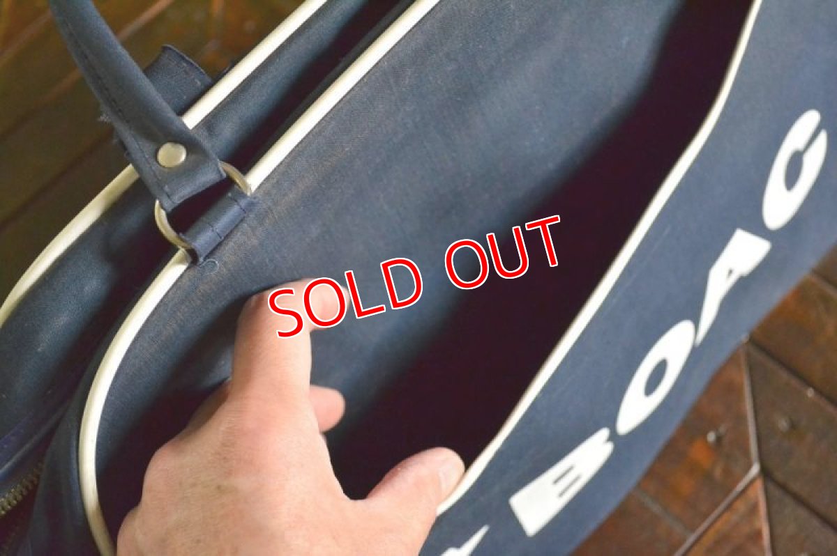 画像7: ヴィンテージBOACイギリス海外航空・エアラインバッグ (7)