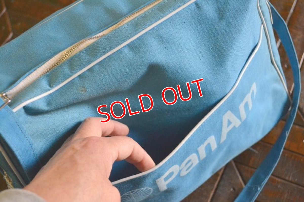 画像7: ヴィンテージPANAMパンナム・エアラインバッグ (7)