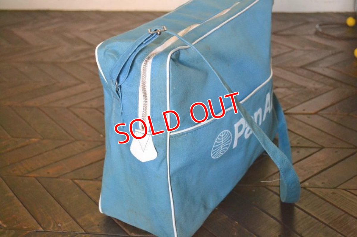 画像8: ヴィンテージPANAMパンナム・エアラインバッグ (8)