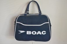 画像1: ヴィンテージBOACイギリス海外航空・エアラインバッグ (1)